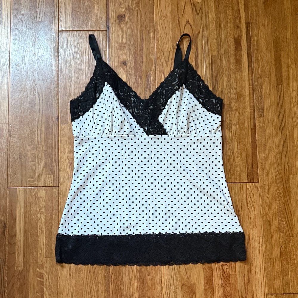White House Black Market Polka Dot Cami